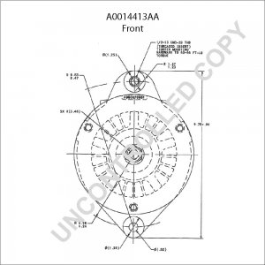 A0014413AA | PRESTOLITE LEECE NEVILLE | ALTERNATOR A0014413AA 