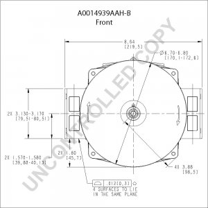 A0014939AAH-B | PRESTOLITE LEECE NEVILLE | ALTERNATOR A0014939AAH-B 